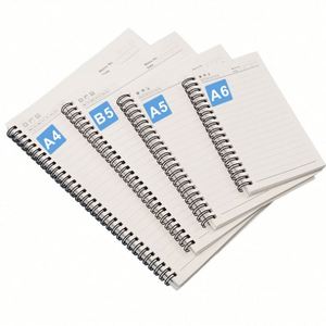 Best Price 100 <b>Sheets</b> PVC Cover Business Style <b>Silk</b> Screen Printed School Writing Book Custom A6 B5 A4 A5 Spiral Notebook for - Product Image 1