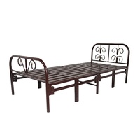 Lit métallique temporaire Simple et Simple, lit Simple, double, king/queen size, pliable, pour chambre à coucher, Loft