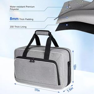 Étui de transport pour PS5 en polyester grande capacité, coque rigide, fermeture éclair, résistant à l'eau, sac de protection portable pour PlayStation 5 - Product Image 4