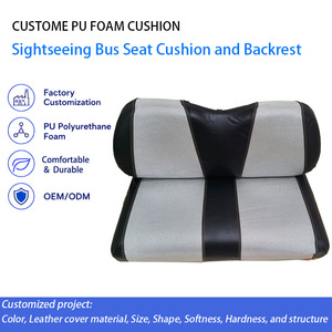 Fabricant pionnier de coussins de siège en bois avec dossier en plastique, accessoires de voiturette de golf gaufrés, coussins de remplacement - Product Image 1