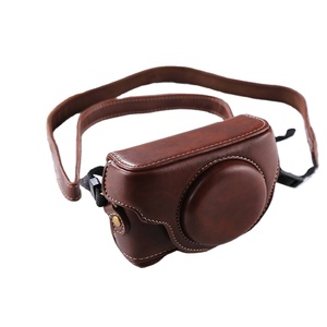 Étui en cuir PU pour appareil photo de Style rétro avec sangle pour Sony <span class=keywords><strong>RX100</strong></span> M3 / <span class=keywords><strong>M4</strong></span> / M5 housse d'appareil photo - Product Image 1