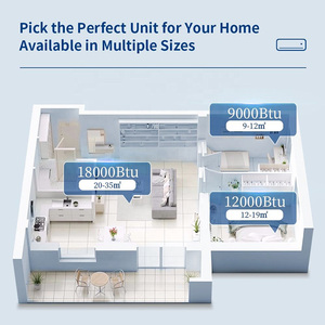 SEER 18 24000 BTU <strong>2</strong> <strong>Ton</strong> 3 HP Smart Inverter <strong>AC</strong> Air Conditioner for Office With GMCC Compressor - Product Image 6
