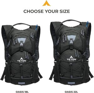 Sac à dos de randonnée léger et respirant avec dos en maille, poche avant élastique, sangle de poitrine pour le cyclisme, la course à pied et les sports de plein air - Product Image 2