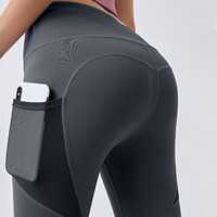 Leggings de Yoga Effet Push-Up et Remonte-Fesses Taille Haute pour Femmes, avec Poches en Maille Réticulée, Vente en Gros