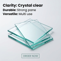 Panneau de verre flotté ultra transparent 5 mm 10 mm 12 mm, plaque de verre décorative extra claire pour la construction