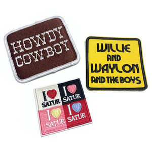 Parches bordados personalizados de diseño, parches bordados personalizados <span class=keywords><strong>para</strong></span> coser y planchar <span class=keywords><strong>para</strong></span> ropa - Product Image 5