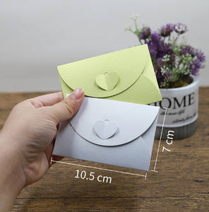 Sentao 250gsm Pearl Color Paper Classical Die Cutting <strong>Mini</strong> <strong>Envelope</strong> Without Heart Buckle - Product Image 5