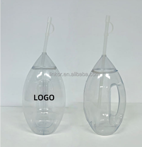 Vasos de Plástico Personalizados con Forma de Oliva y Balón de Fútbol, 32oz/1000ml, con Asa, Tapa y Pajita, para Cerveza, Fiestas, Bares, Gimnasios y Deportes - Product Image 6