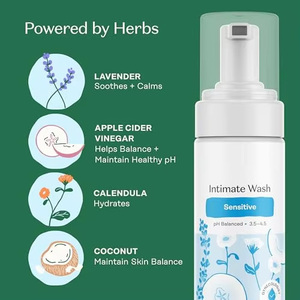 Espuma de Lavado Íntimo Sensible con Infusión Herbal - Equilibrada en pH - Productos de Higiene Natural a Base de Plantas - Certificación ISO - Product Image 6