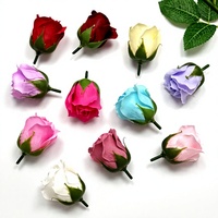 Roses en savon rouge de haute qualité, 50 pièces par boîte, fleurs artificielles en vrac pour les cadeaux de la Saint-Valentin, la fête des mères, les anniversaires, les bouquets de remise de diplôme
