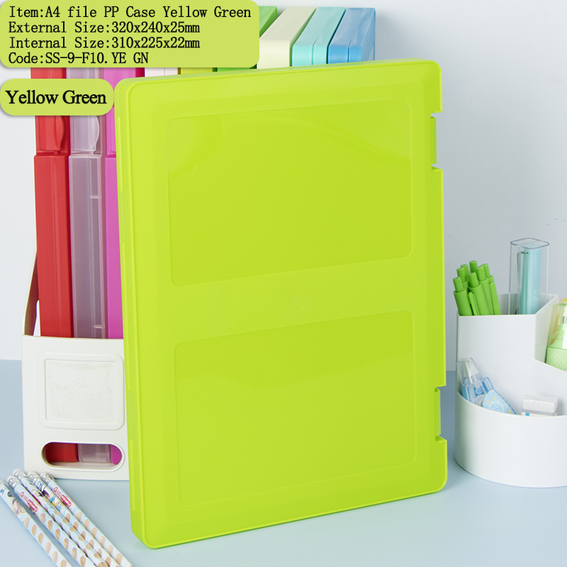 Scatola Portadocumenti F10 A4 Giallo Verde
