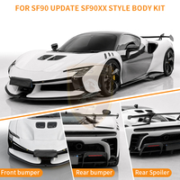 Kit Carrozzeria Stile XX per Ferrari SF90, Paraurti Anteriore e Posteriore in Fibra di Carbonio, Minigonne Laterali, Cofano Motore, Cofano Posteriore, Spoiler Posteriore