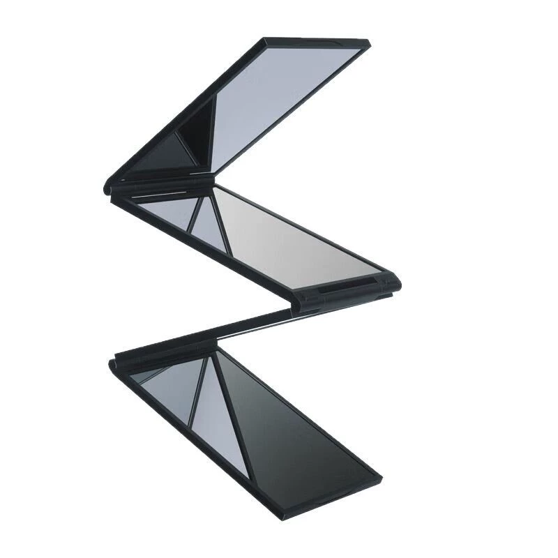Four-sided foldableing mirror [black] - 12.9*6.9*1.9