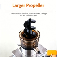 Huishoudelijke fruit- en groentesapcentrifuge, koudpers, snelle sapcentrifuge, 1,5 liter capaciteit, omgekeerde functie, laag geluidsniveau, eenvoudig schoon te maken