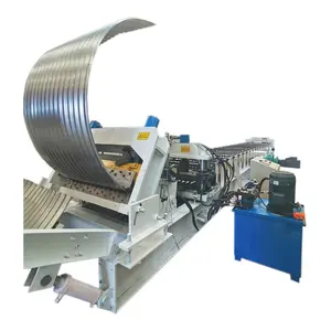 Galvanized Steel Granary Silo Making Roll Forming Machine with Arch Curving Device in Good Price