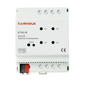 Kanontec KTS0-IR KNX赤外線ゲートウェイシーン機能4 IR伝送チャンネル + 1 IR学習チャンネルABS素材 - Product Image 1