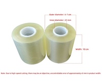 Film étirable en PVC pour usage agricole, modèle 001, emballage industriel, personnalisable, auto-adhésif, transparent, haute résistance à la traction