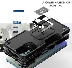Armadura a prueba de golpes para Redmi Note 11 Pro 5G, funda protectora híbrida Dual para Redmi Note 11 10 11S 10S 10A <span class=keywords><strong>10C</strong></span> - Product Image 2