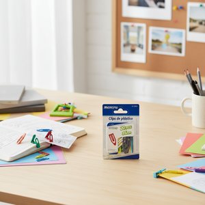 Mengfu M-0036 20 pezzi di plastica a forma di barca in ferro pinzetta per promemoria da 35mm perni per ufficio e materiale scolastico - Product Image 3