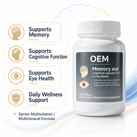 Complément Multivitaminé et Multiminéral pour Adultes et Personnes Âgées, Soutien de la Mémoire et de la Cognition, Renforcement Immunitaire, Maintien de la Fonction Cérébrale