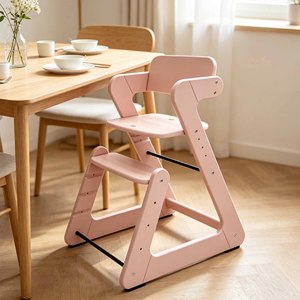 Chaise haute en bois réglable 3-en-1 pour bébé, idéale pour l'alimentation et les repas - Product Image 3