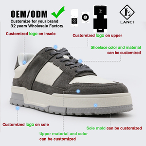 LANCI Custom Sneaker Hersteller für Herren schuhe aus echtem Leder Custom Sneakers mit Logo und kunden spezifischen Verpackungs lösungen - Product Image 4