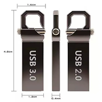 Memoria USB 3.0 Portátil Mini Metálica, Resistente al Agua, Ultra Delgada, para Copias de Seguridad Diarias