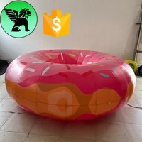 Réplique alimentaire gonflable géante de 10 pieds pour festival, publicité personnalisée, décoration de 3 m, beignet gonflable pour décoration d'événement A9334