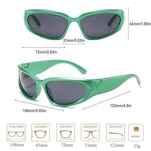 Wholesale Unisex Fashion Customers Designer <strong>Eagle</strong> Mouth Style White UV400 PC Frame Girl <strong>Sunglasses</strong> - Product Image 4
