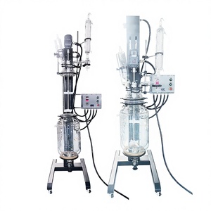 Custom-Designed 20L Multifunctional Jacketed Glass Reactor 200L Capacity with Rotating & Lifting Features Core Motor Component - Product Image 1