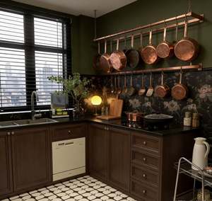 Juego de Organizadores para Gabinetes de Cocina con Cajones Extraíbles y Estantes, Gabinetes de Cocina de Madera Personalizados para el Hogar - Product Image 2