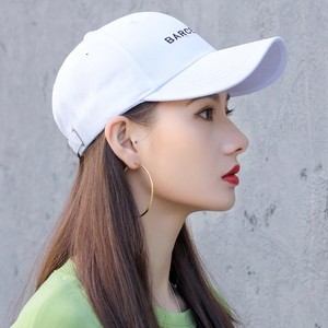หมวกเบสบอลปักตัวอักษรสีขาว หมวกผ้าฝ้ายกันแดดแบบลำลองสำหรับทั้งชายและหญิง - Product Image 3