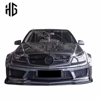 Pour classe C W204 RT Style Kit de carrosserie large Kit de carrosserie large en fibre de verre pour Mercedes C63 Facelift avant arrière jupes latérales Kit de pare-chocs