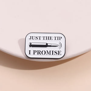 Slechts De Tip Die Ik Beloof Creatieve Cartoon Emaille Spelden Grappige Citaten Metalen Cartoon Broches Revers Badge Rugzak Cadeau Voor Vrienden - Product Image 2