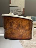 Ensemble de canapés sectionnels italiens modernes de luxe en cuir véritable, forme rectangulaire, rembourrés, garnissage en éponge, pour la maison, en bois