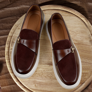 Zapatos Oxford de Vestir Formales para Hombre, Cómodos, de Piel Sintética, con Hebillas Metálicas, para Bodas - Product Image 6