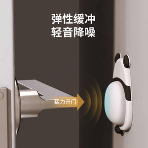 Coussin anti-collision en forme d'animal mignon pour poignées de porte, housse de protection en caoutchouc souple, installation facile, décoration de la maison, chien, chat, Panda, pingouin - Product Image 3