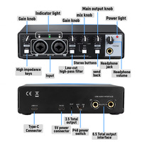 Carte son externe professionnelle USB pour instruments de musique, vente en gros OEM