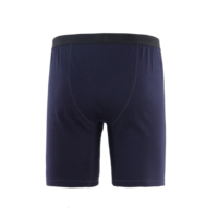 Caleçon long en laine mérinos tricotée pour homme, couleur unie, taille élastique, confortable, respirant, antibactérien