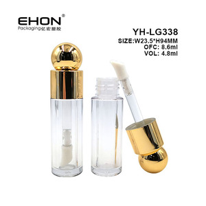 Tubes de brillant à lèvres roses ronds de 5,5 ml et 4,8 ml, tubes vides pour brillant à lèvres, tubes personnalisés pour brillant à lèvres avec applicateur épais - Product Image 3