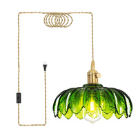 Lampe suspendue moderne en forme de bourgeon de fleur avec cordon, style nordique minimaliste, pour îlot de cuisine, chambre à coucher, salon