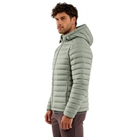 Doudoune personnalisée légère pour homme, chaude, à capuche, en duvet de canard, avec fermeture éclair, pour l'hiver