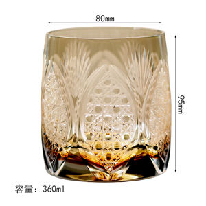 Whisky Glass Edo Kiriko Cristalería Color ámbar Hotel al por mayor y al por menor Aceptar personalización - Product Image 6