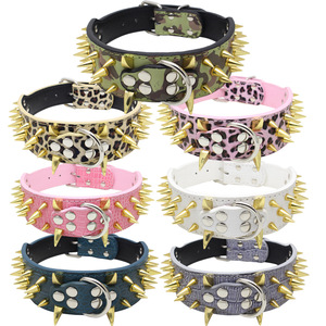 Collier pour animal de compagnie <span class=keywords><strong>Spike</strong></span> Nail avec chaîne de corde rivetée pour chien Motif animal solide Style simple pour chiens de taille moyenne Chats durables - Product Image 2