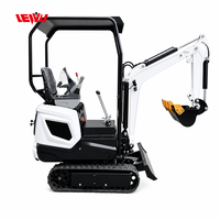 Mini-excavatrice de fabrication chinoise, moteur EPA, nouvelle mini-pelleuse, mini-excavatrice de 1,5 tonne pour jardin