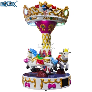 Carrusel Musical para niños Merry Go Round Mini máquina de juego que funciona con monedas para entretenimiento Material plástico a la venta - Product Image 4