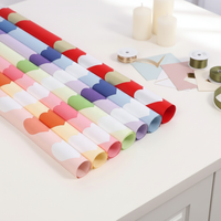 Nouveauté 2026 Papier d'emballage en forme de cœur Papier d'emballage en feuille nacrée pour la fête des mères Diplôme Bouquet Papier d'emballage