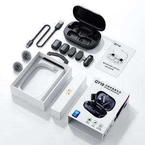 manufacturer QY10 Wireless Lavalier Microphone with Charging <b>Case</b> Type C Connector Omni Directional Condenser Mic for <b>Recording</b> - Product Image 6