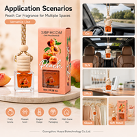 Diffuseur d'huiles essentielles pour voiture, flacon en verre 8ml, bouchon en bois naturel, parfum de luxe pour hommes et femmes.
