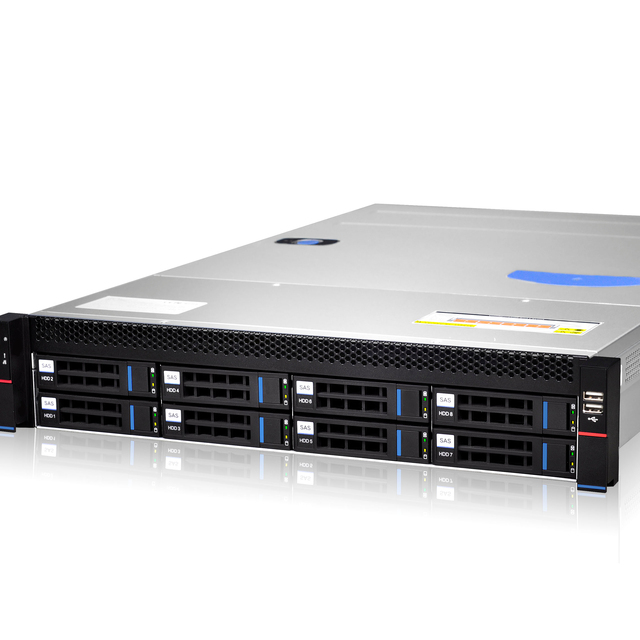 Original Genuine High Quality 2U 8bay ATX Rackmount Server Chassis with Fan and Power Supply Industrial Case
